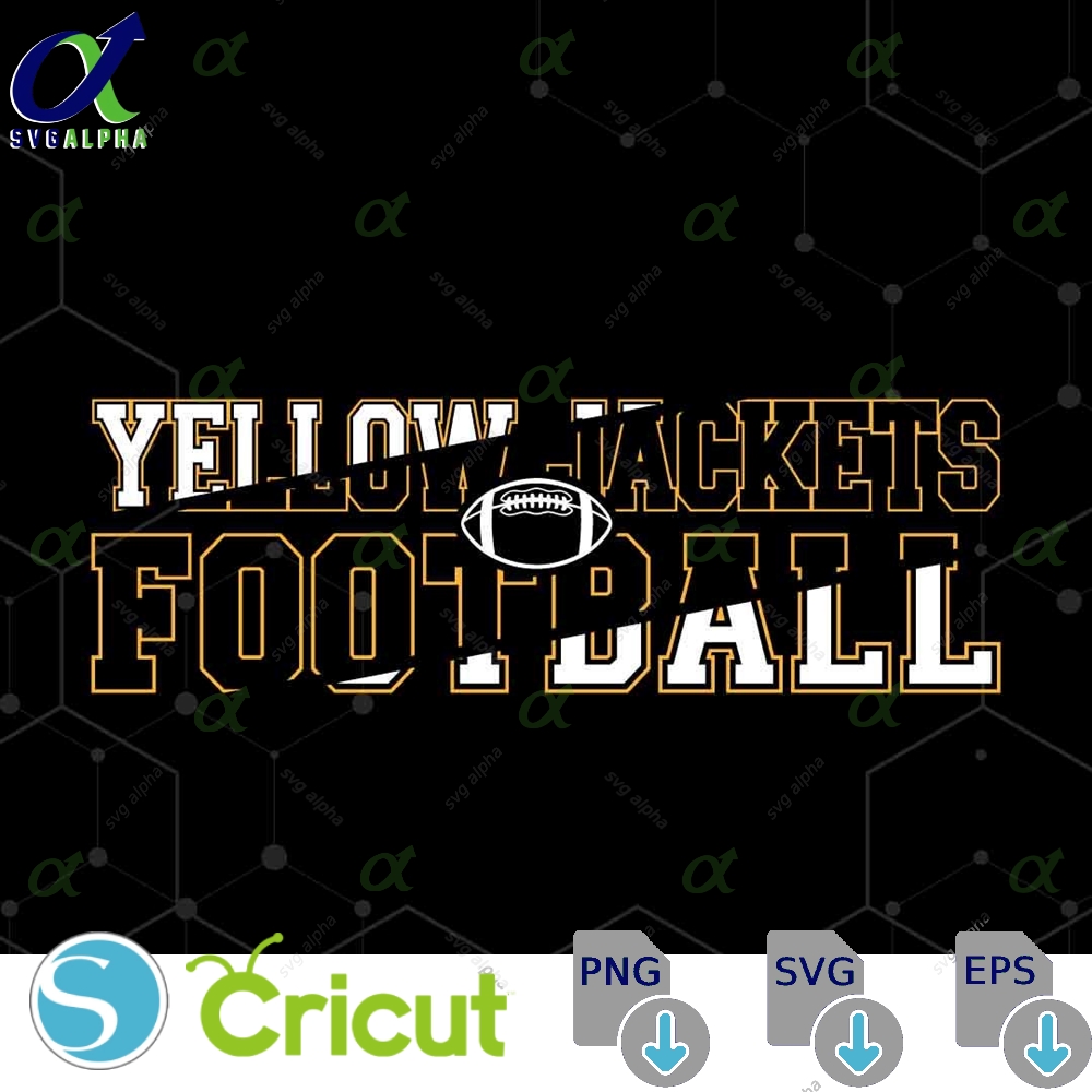 Yellow Jackets Mascot Svg Png Yellow Jackets Football Svg Varsity Yellow Jackets Shirt School Spirit Mascot Football Cheer Football Mom